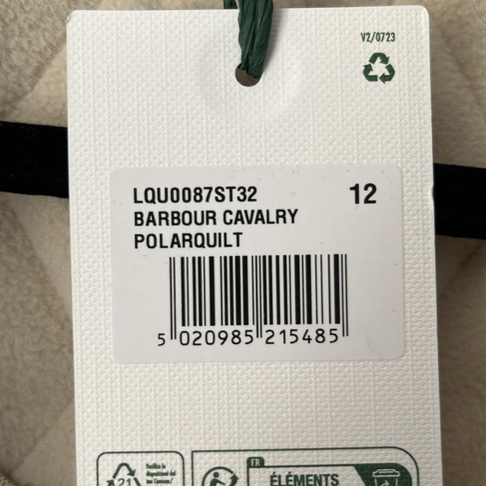 Barbour Cavalry Polarquilt Jacket NWT - Women’s US8/UK12 - Picture 5 of 5